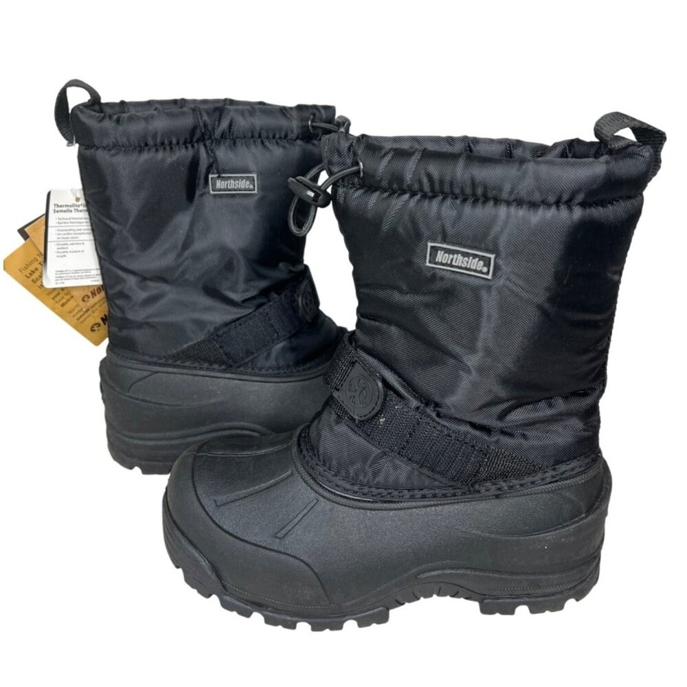 Northside Kids Black Insulated Winter Boots With Thermolite Insulation Size 1